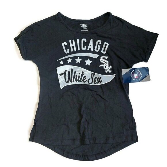 Genuine Merchandise Chicago White Sox Short Sleeve Black T Shirt Girls S (7-8) - Picture 1 of 6